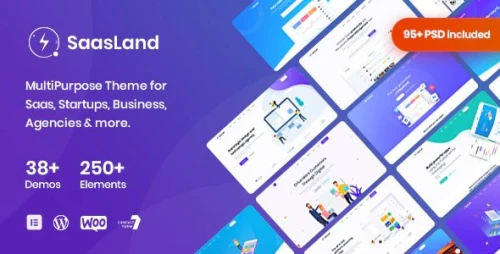 Saasland - Saas, Startup, Technology & IT Solutions WordPress Theme