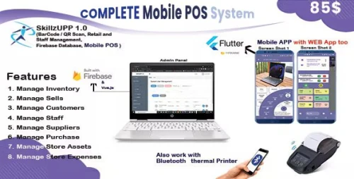 Complete Mobile+Web POS built with Flutter 2.5.3