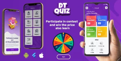 DTQuiz - Online Quiz Flutter Full Application - Laravel Admin Panel