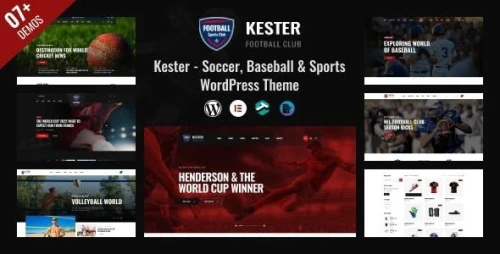 Kester - Soccer Club & Sports News WordPress Theme
