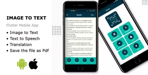 Image to Text, Text to Speech - Flutter - Android - iOS