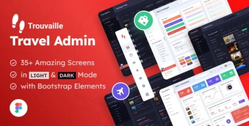 Travel Admin - Web App and Dashboard UI Figma Template