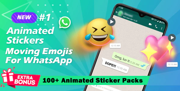 3D Animated Emojis Sticker for WhatsApp (Working Code)