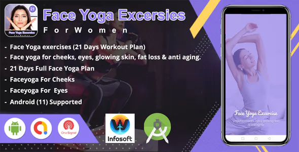 Android Face Yoga Excersies - 21 days (home workout) app
