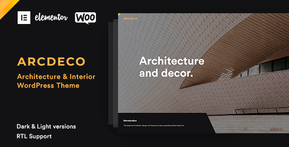 Arcdeco - Interior Design WordPress Theme