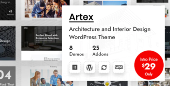 Artex - Architecture & Interior WordPress Theme