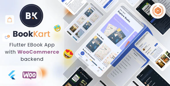 BookKart: Flutter 3.x eBook Reader App For WordPress with WooCommerce