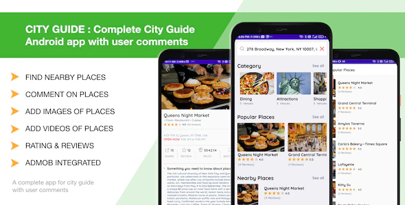 CITY GUIDE - Complete City Guide Android app with user comments