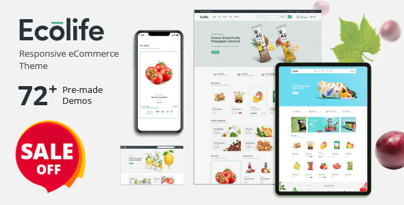 Ecolife - Organic, Food, Cosmetic & Multipurpose Prestashop Theme