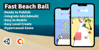 Fast Beach Ball (Unity+Hypercasual+Admob+Android)