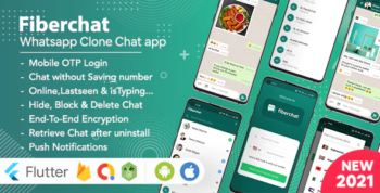 Fiberchat - Whatsapp Clone Full Chat & Call App - Android & iOS Flutter Chat app
