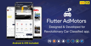 Flutter AdMotors For Car Classified BuySell iOS and Android App with Chat
