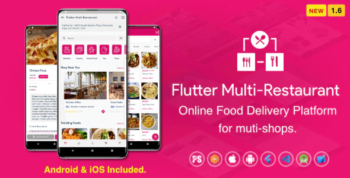Flutter Multi-Restaurant (FoodPanda, GrabFood - Mobile Food Delivery Platform For iOS & Android) 1.6