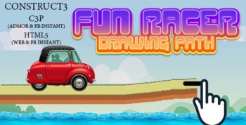 Fun Racer Drawing Path (Construct 3 | C3P | HTML5) Admob and FB Instant Ready