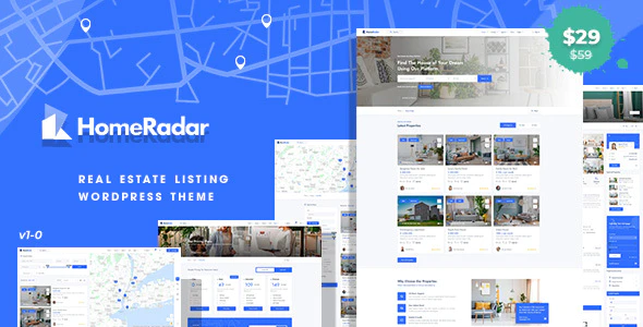 HomeRadar - Real Estate WordPress Theme