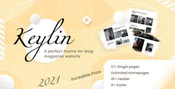 Keylin - Magazine and Blog HubSpot Theme