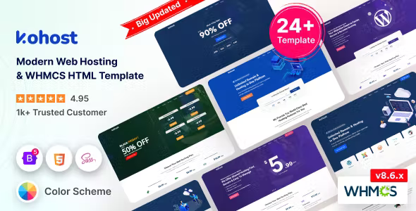 Kohost – Modern Web Hosting & WHMCS Template