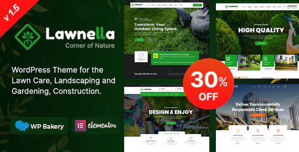 Lawnella - Gardening & Landscaping WordPress Theme