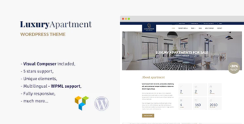 Luxury Apartment - Single property WordPress theme