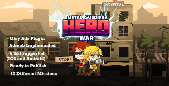 Metal Soldier Hero War - Complete Unity Template