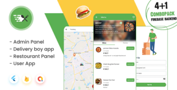 MightyFood - Online Food Ordering App with Firebase Backend, Admin/Restaurant Panel, Delivery boy app
