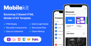 Mobilekit - Bootstrap 5 Based HTML Template