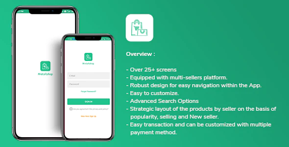 Multi-seller eCommerce MRetailshop iOS Template