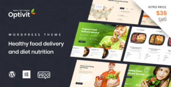 Optivit - Healthy Food Delivery WordPress Theme
