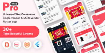 ProShop Dokan Multi Vendor - Flutter E-commerce Full App for Woocommerce