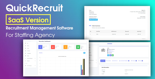 QuickRecruit SaaS - Recruitment CRM and Talent Acquisition System in Laravel
