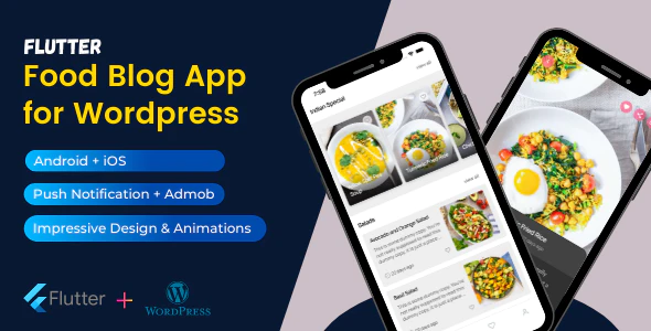 Recipe Hour - Flutter Mobile App for Wordpress