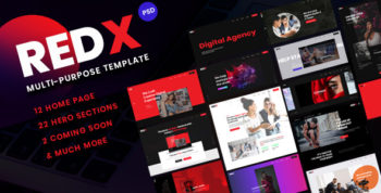 RedX - Multipurpose HTML Site Template