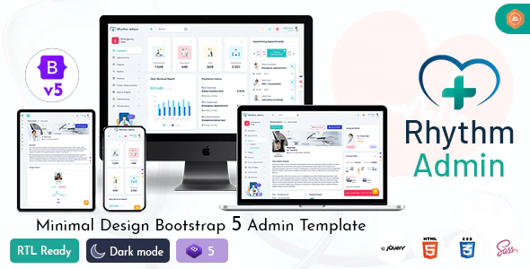 Rhythm - Medical Responsive Bootstrap 5 Admin Template Dashboard