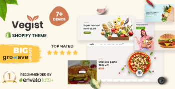 Vegist - The Vegetables, Supermarket & Organic Food eCommerce Shopify Theme