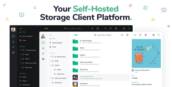 Vue File Manager Pro - Your Professional Storage Cloud Platform