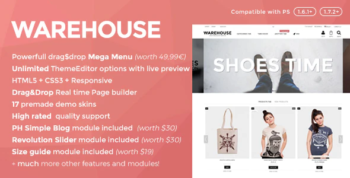 Warehouse - Responsive Prestashop 1.6 & 1.7 theme
