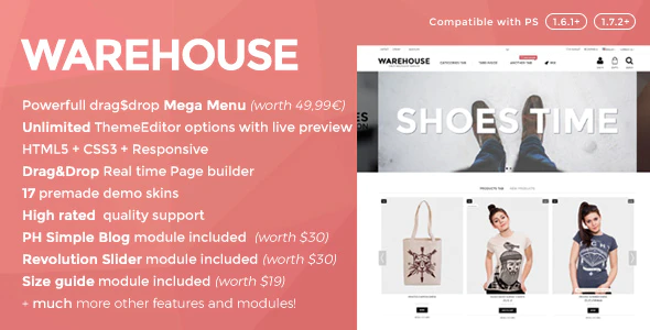 Warehouse - Responsive Prestashop 1.6 & 1.7 theme