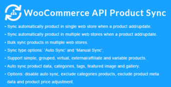 WooCommerce API Product Sync with Multiple WooCommerce Stores (Shops)