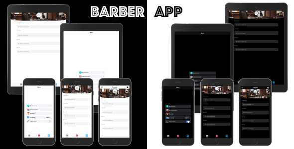 Barber App ionic 5