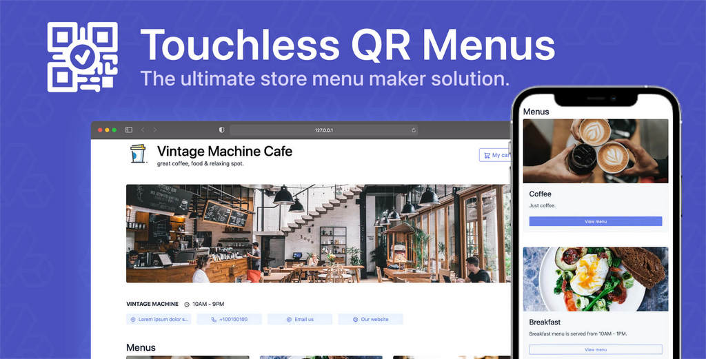 66QrMenu – Touchless QR Code Menus