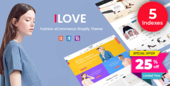iLove - Highly Creative Responsive Shopify Theme (Sections Drag & Drop Ready)