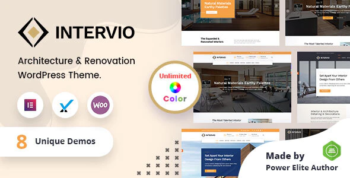 Intervio - Architecture WordPress Theme + RTL