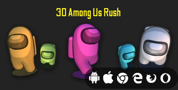 3D Among Us Rush - Cross Platform Hyper Casual 3D Game