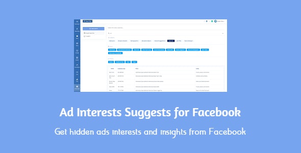 Ad Interests Suggests for Facebook