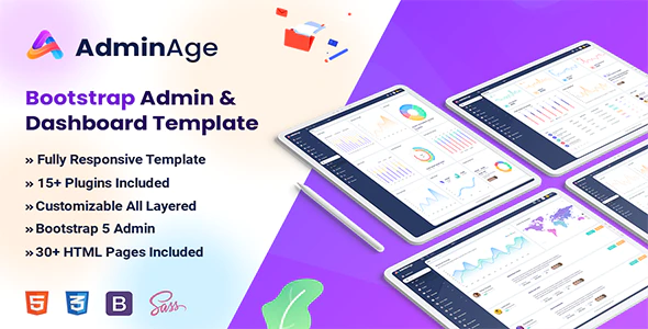Adminage - Bootstrap Admin & dashboard Template