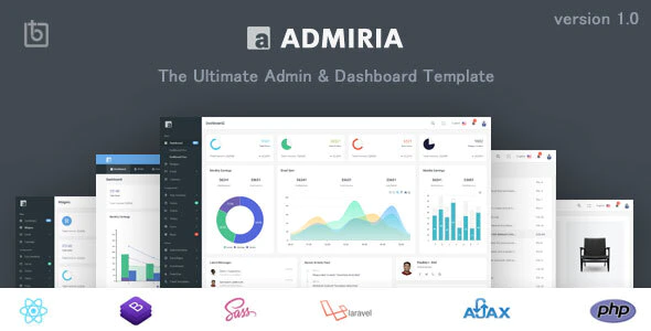 Admiria - Node Js Admin & Dashboard Template
