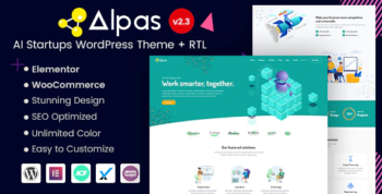 Alpas - Elementor AI Startups WordPress Theme