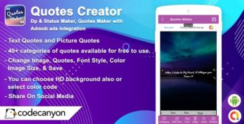 Android Quotes Maker Dp & Status Maker, Quotes Maker (Android 10 Supported)