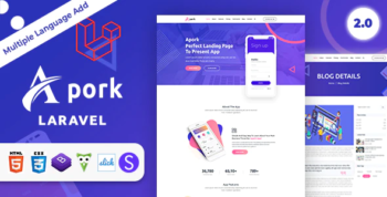 Apork - URL Shortener, vCard Builder, Ecommerce & Product Landing Business CMS
