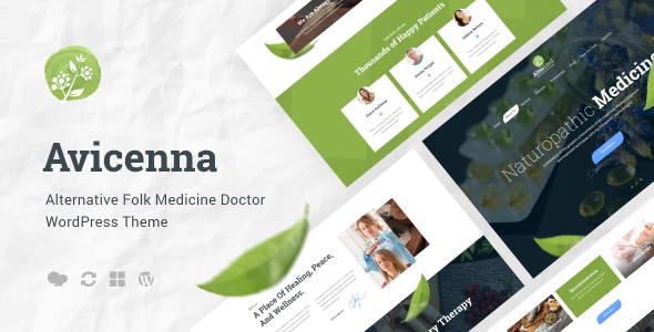 Avicenna - Alternative Folk Medicine Doctor WordPress Theme + Shop